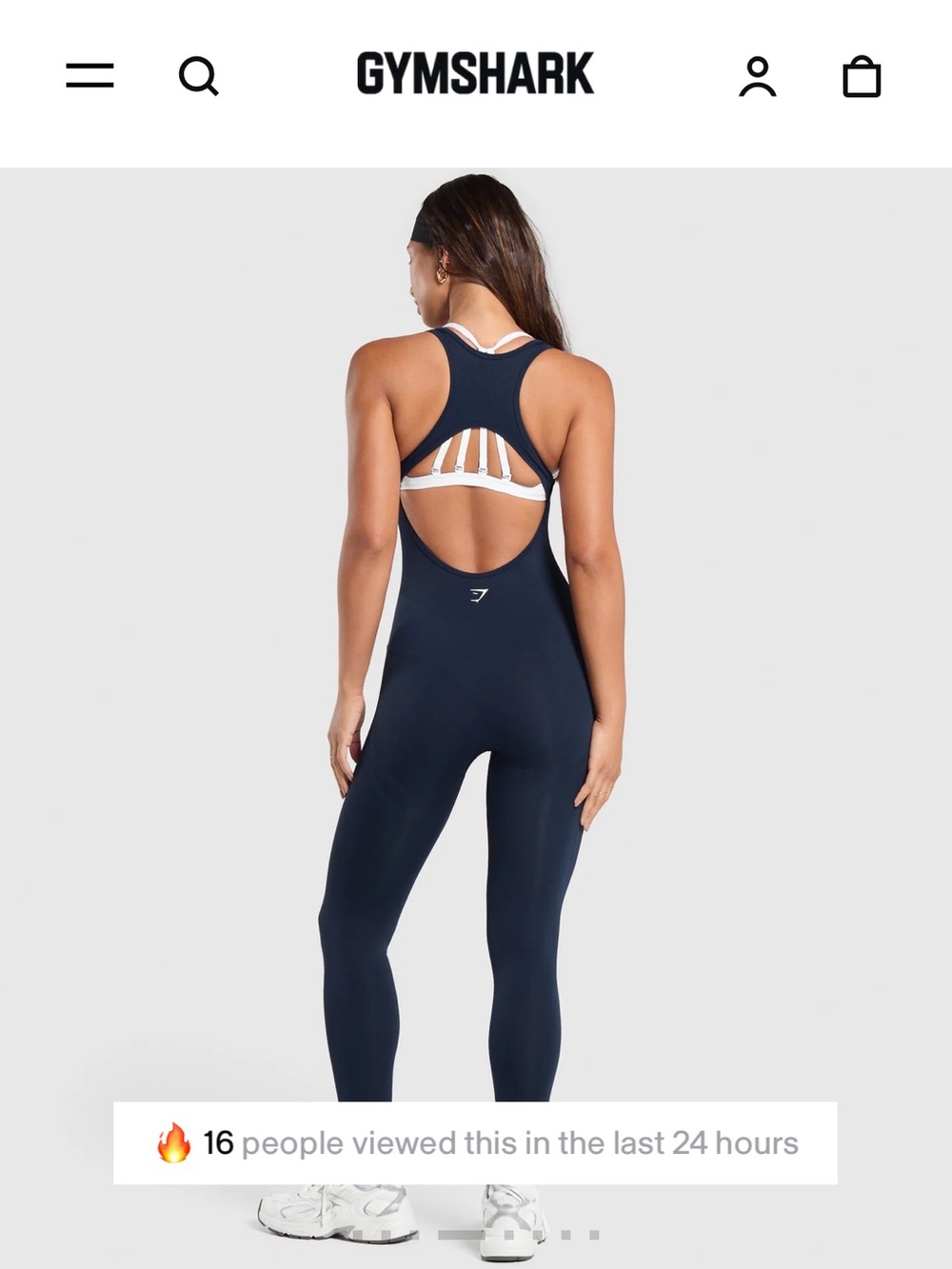 Gymshark black EVERYDAY SEAMLESS ALL IN ONE unitard/ bodysuit - Picture 2 of 6